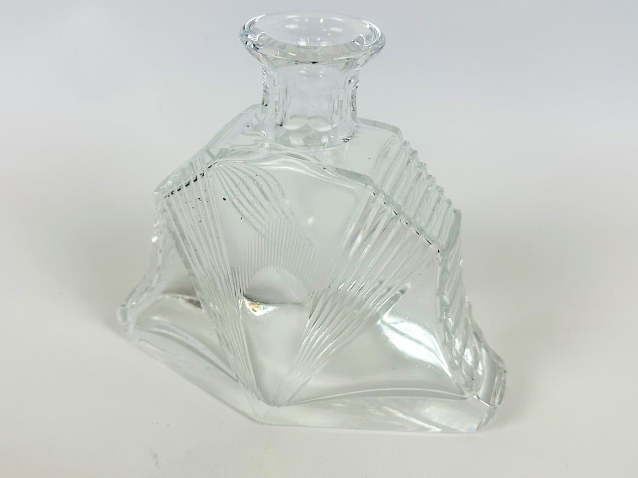 Karafka Art Deco, transparent, szkło, Niemcy, lata 30. - 153206