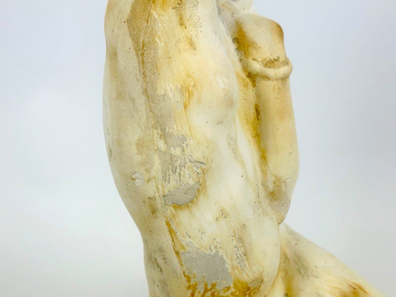 Rzeźba Melancholijna Dziewczyna, kość słoniowa, gips, art. J. Štursa, Czechy, lata 10. - 153261