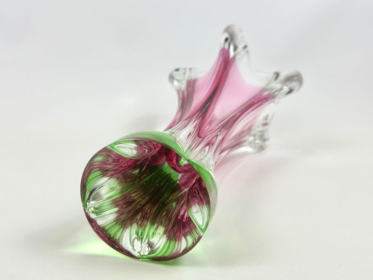 Wazon artystyczny, multikolor, szkło, proj. J. Hospodka, Czechy, lata 60. - 153427