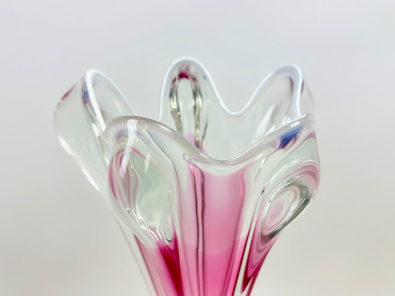 Wazon artystyczny, multikolor, szkło, proj. J. Hospodka, Czechy, lata 60. - 153424