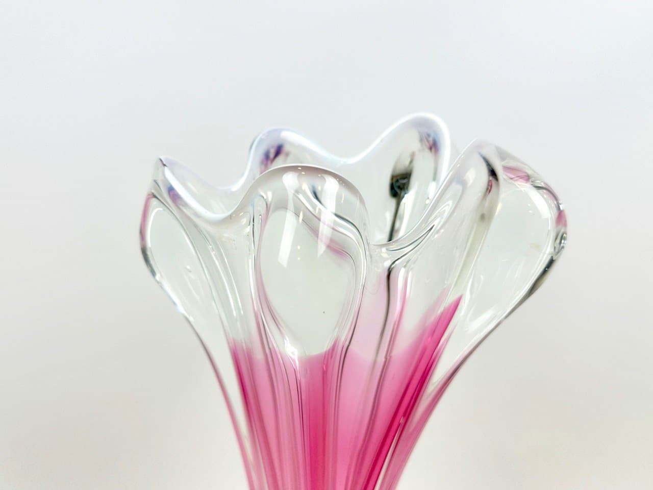 Wazon artystyczny, multikolor, szkło, proj. J. Hospodka, Czechy, lata 60. - 153422