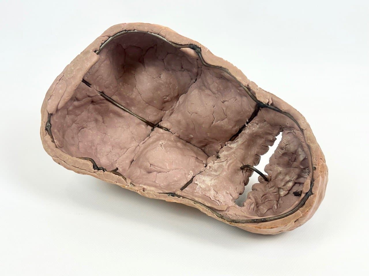 Maska artystyczna, beżowy, żywica, Czechy, lata 70. - 153475