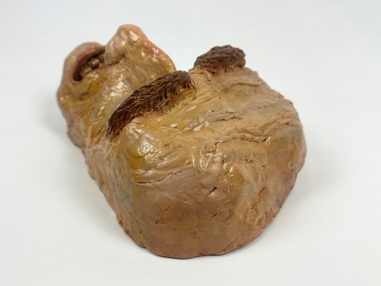 Maska artystyczna, beżowy, żywica, Czechy, lata 70. - 153468