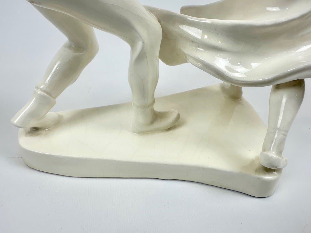 Figurka tańczącej pary, kość słoniowa, porcelana, proj. E. Hlavica, Czechy, lata 50. - 153479
