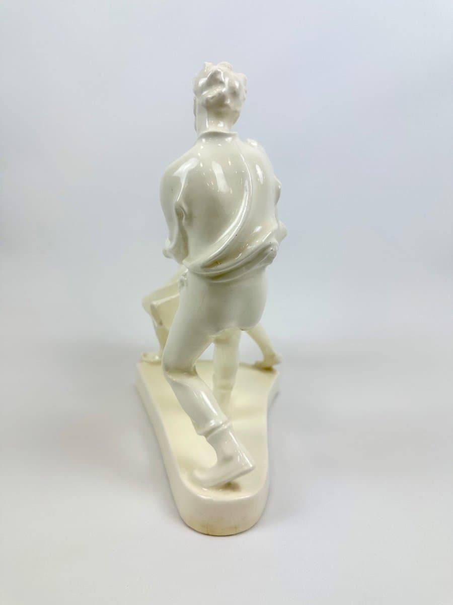 Figurka tańczącej pary, kość słoniowa, porcelana, proj. E. Hlavica, Czechy, lata 50. - 153483