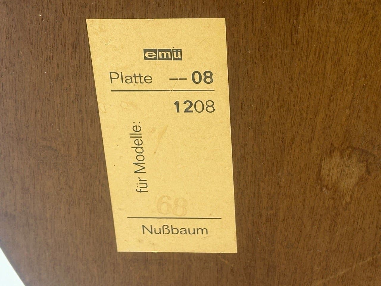 Stolik kawowy, orzech brązowy, Niemcy, lata 60. - 153542