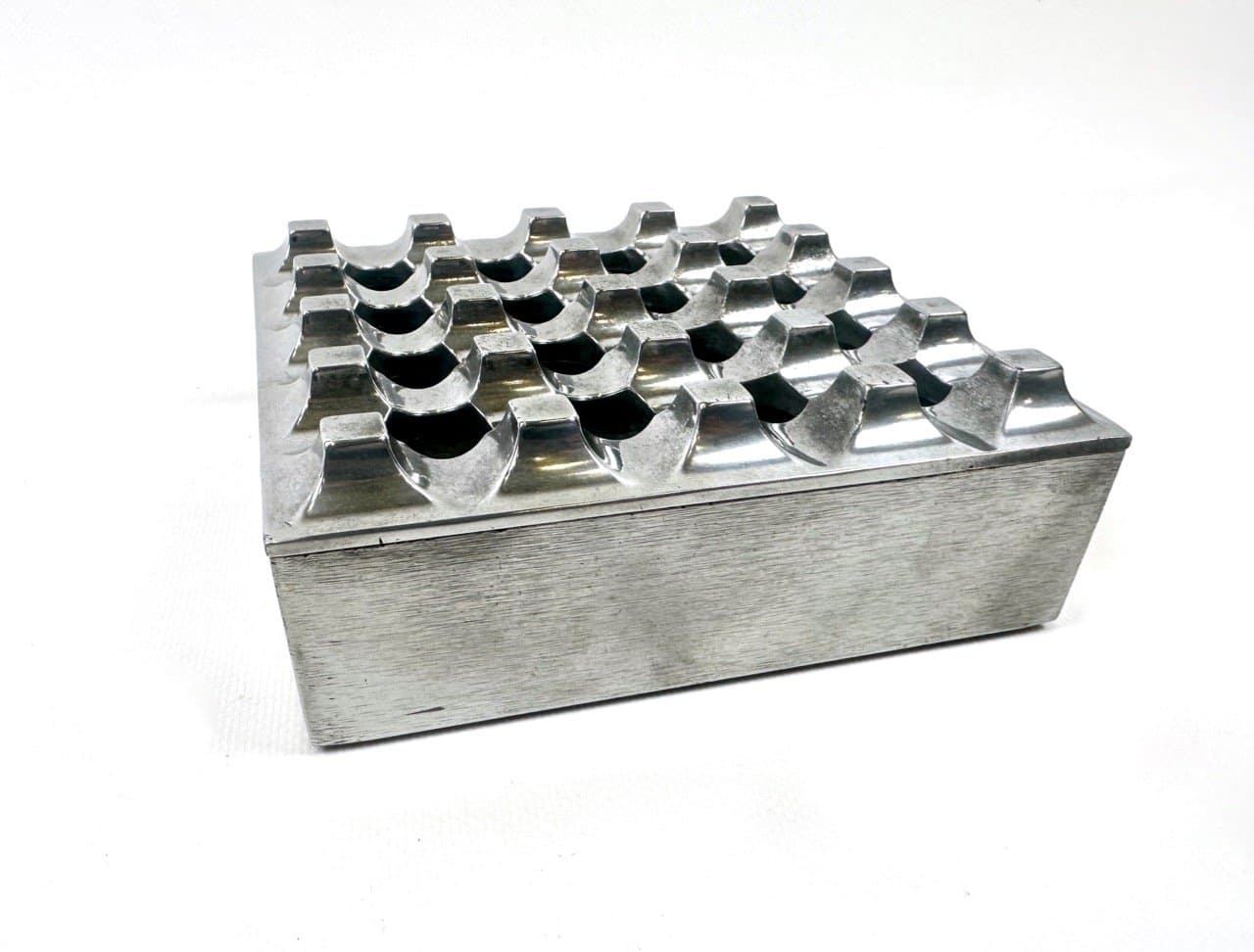 Popielniczka Ultima 15, srebrny, aluminium, Szwecja, lata 60. - 153566