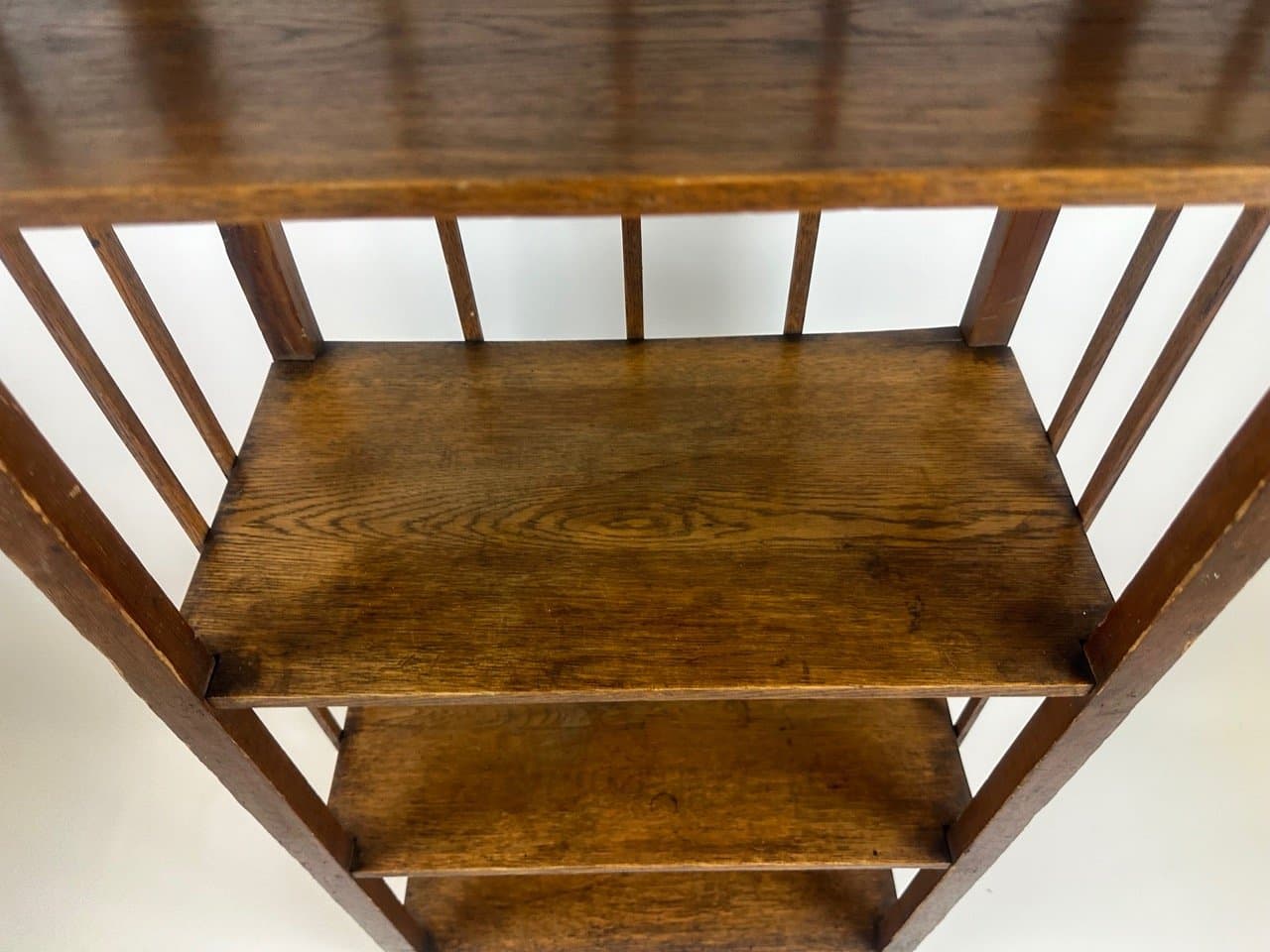 Regał Art Nouveau, dąb brąz ciemny, Niemcy, XIX w. - 153610