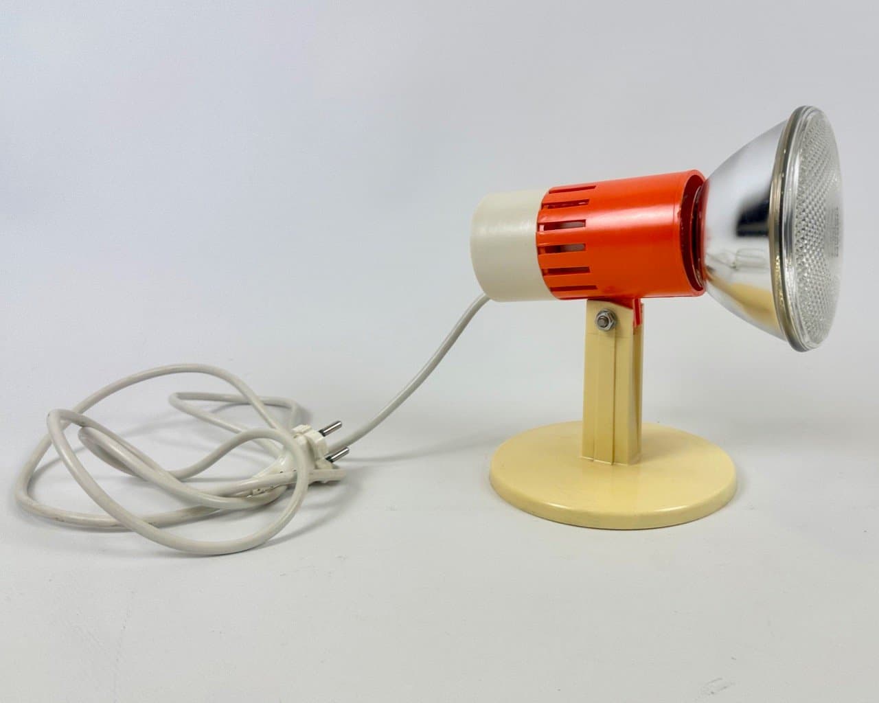 Lampka biurkowa space age, pomarańczowy, plastik, lata 70. - 153630