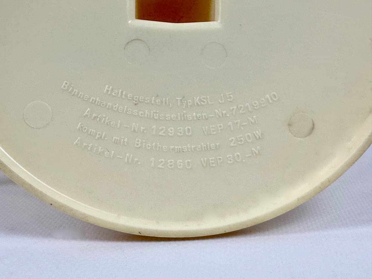 Lampka biurkowa space age, pomarańczowy, plastik, lata 70. - 153634