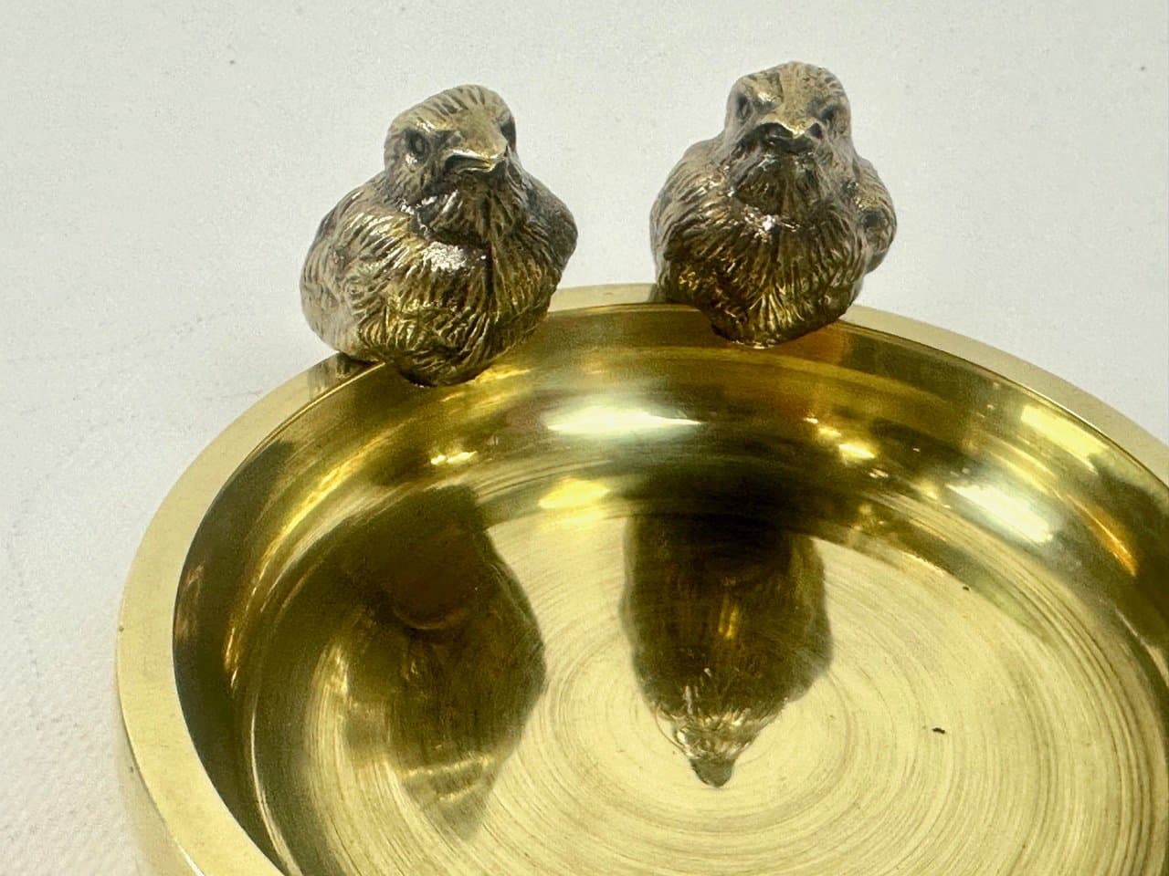 Popielniczka Art Deco, złoty, mosiądz, Polska, lata 20. - 153659