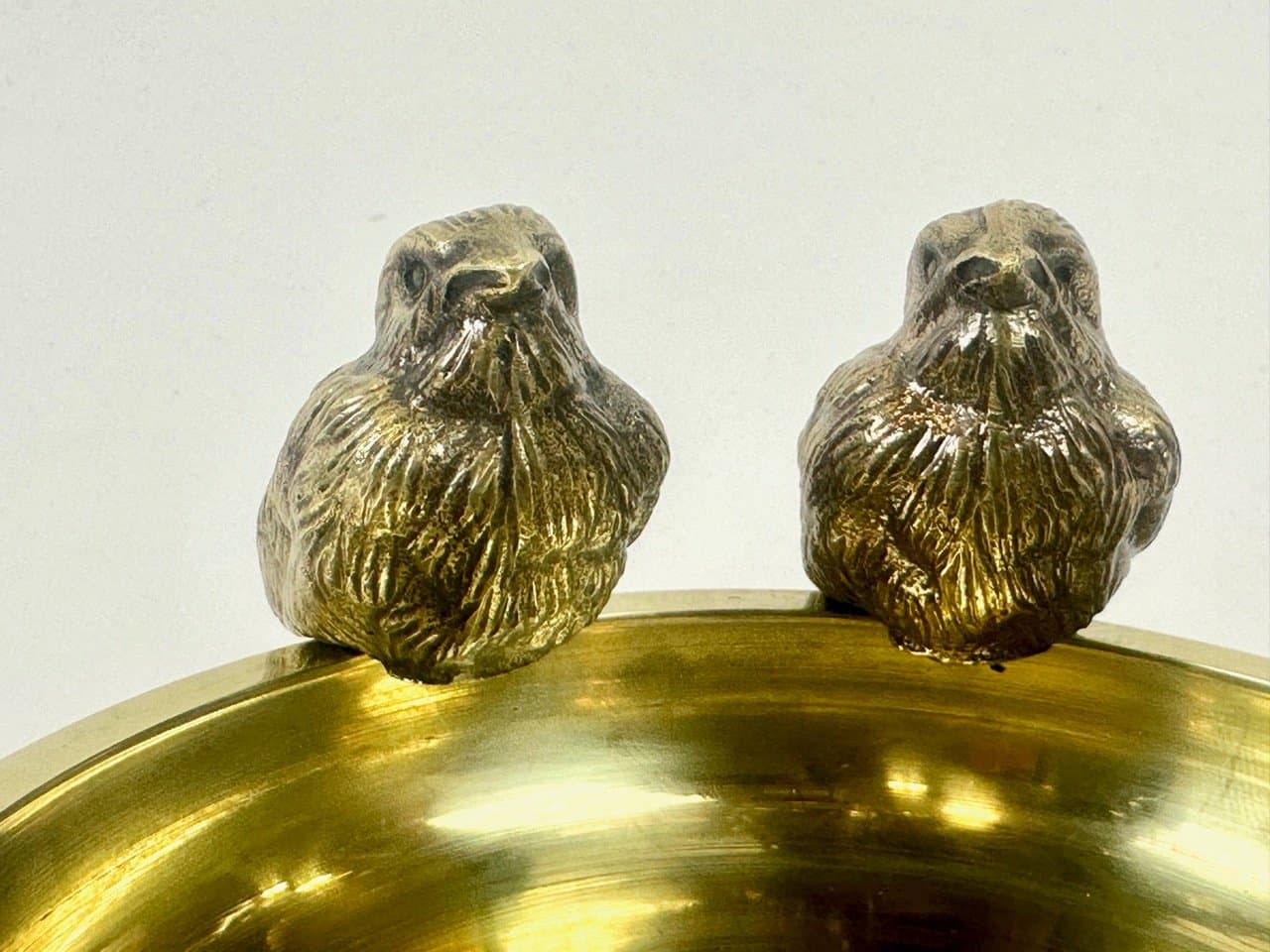 Popielniczka Art Deco, złoty, mosiądz, Polska, lata 20. - 153658