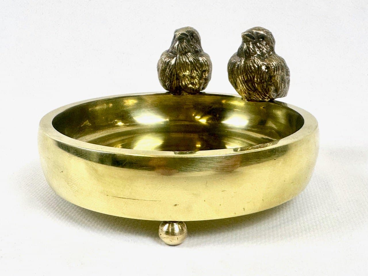 Popielniczka Art Deco, złoty, mosiądz, Polska, lata 20. - 153664