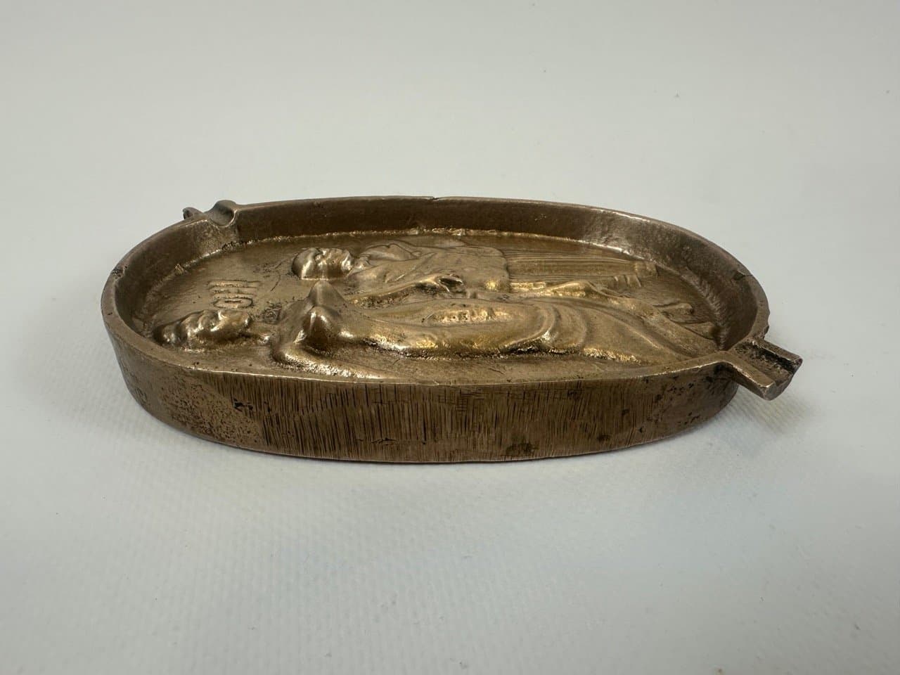 Ashtray Art Deco, golden bronze, 1940s - 153685