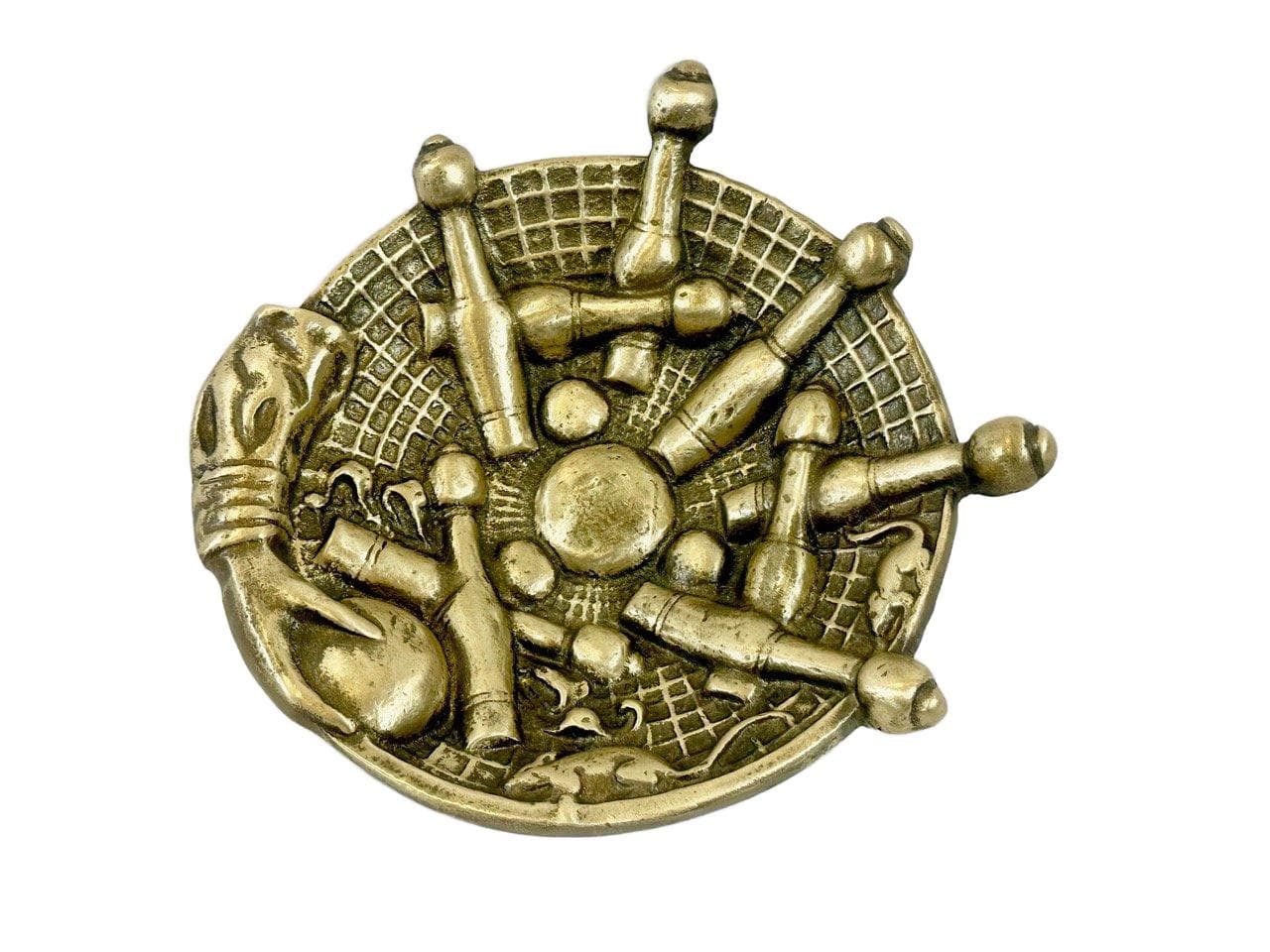 Ashtray Bowling, golden bronze, United States, 1910s.