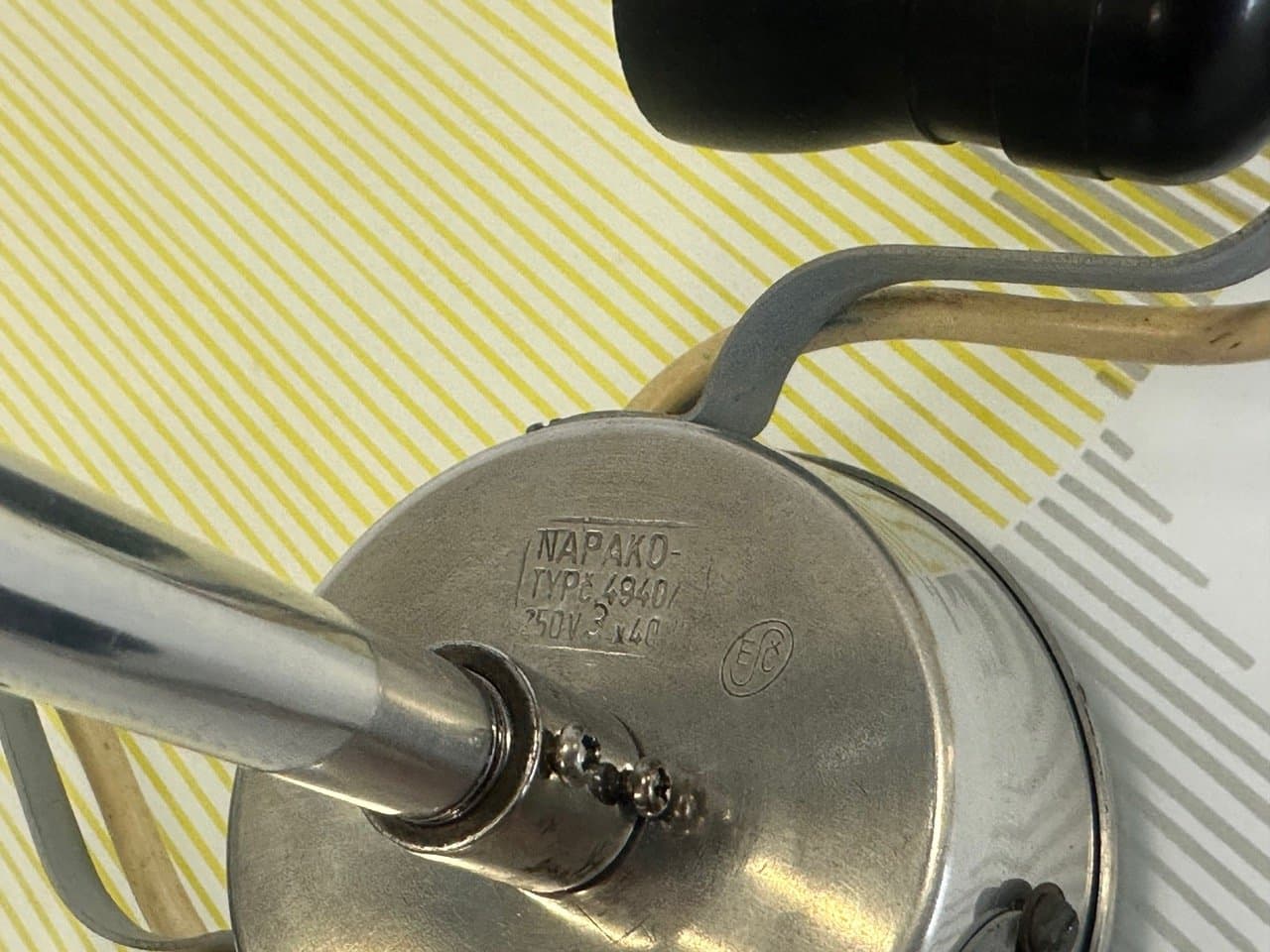 Lampa wisząca Umbrella, ivory white, aluminium, szkło, Napako, Czechy, lata 60. - 153831