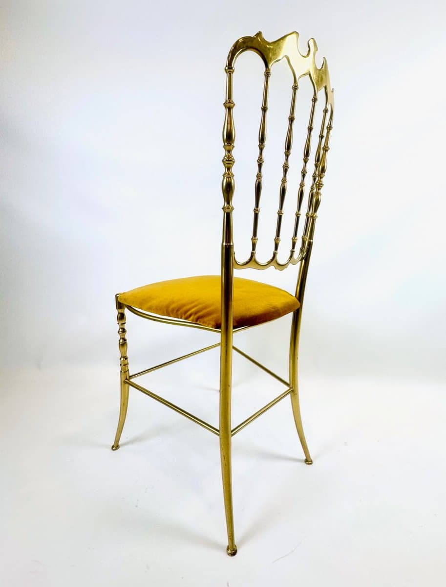 Chair Chiavarine, golden brass, Italy, 1960s - 153834