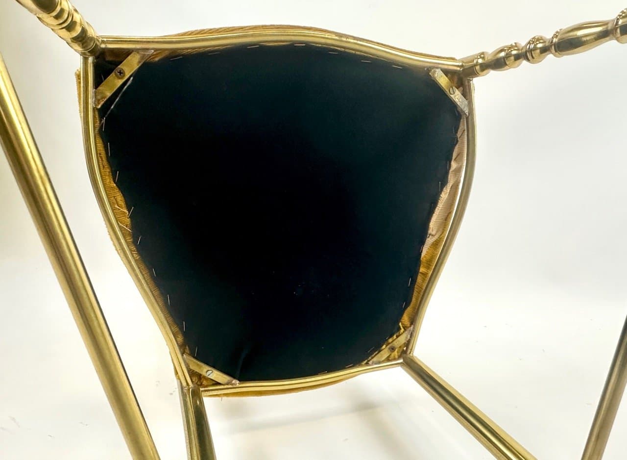 Chair Chiavarine, golden brass, Italy, 1960s - 153843