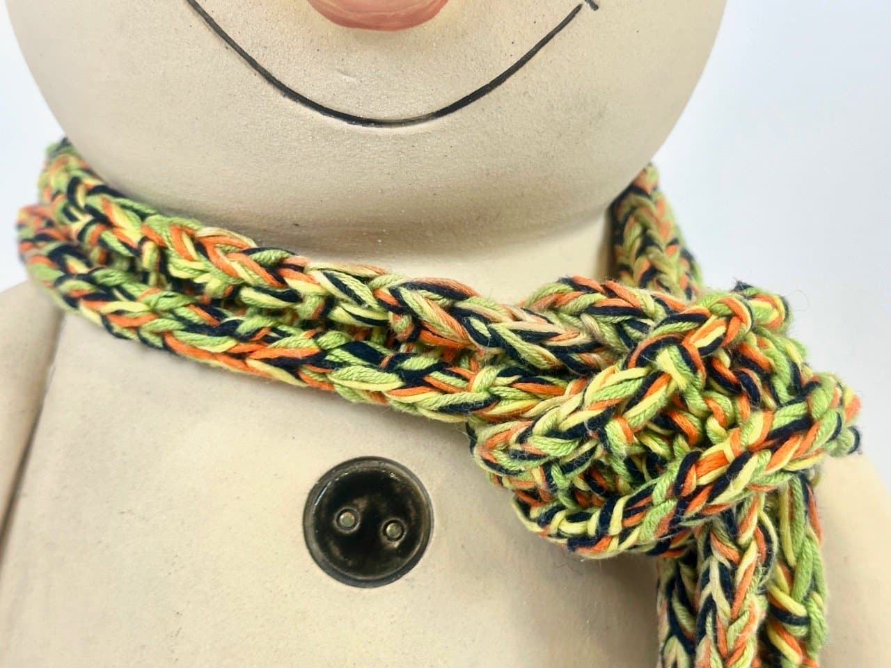 Snowman figurine, ivory white, ceramic, Germany, 1970s. - 153924