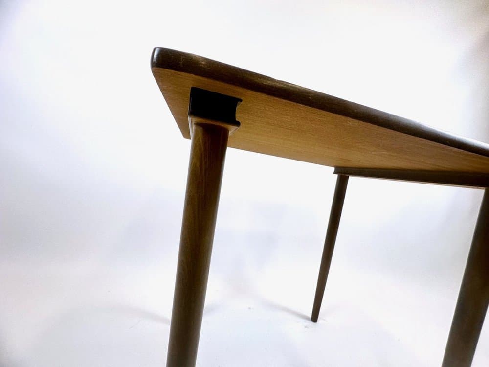 Coffee table, brown, teak beech, Scandinavia, 1960s. - 153992