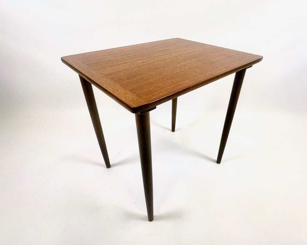 Coffee table, brown, teak beech, Scandinavia, 1960s. - 153987