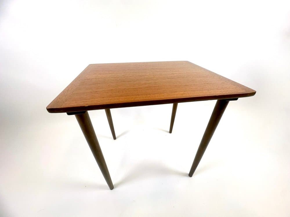 Coffee table, brown, teak beech, Scandinavia, 1960s. - 153993
