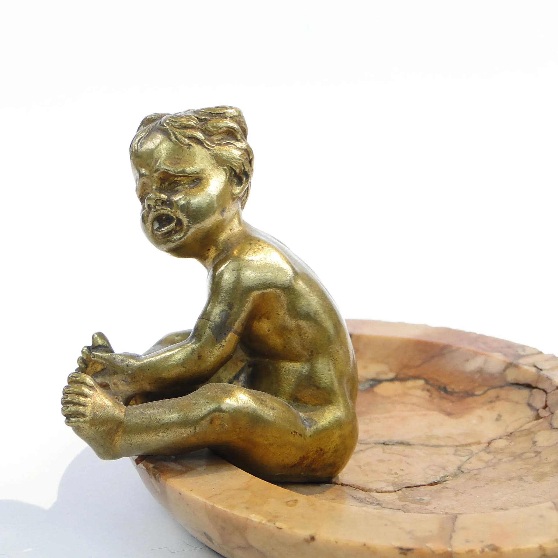 Art Nouveau Card Holder, Red Marble, Austria, Early 20th c. - 9423