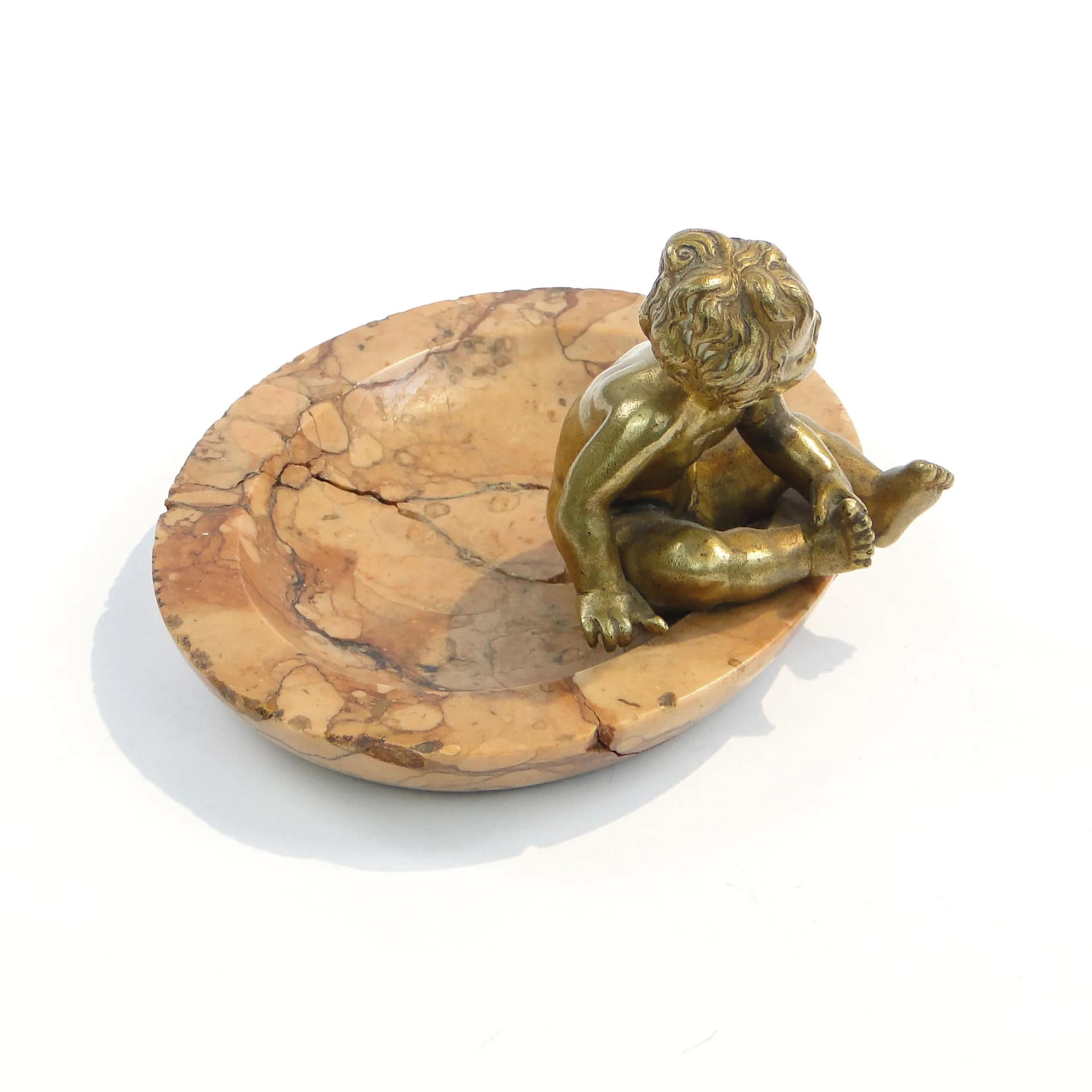 Art Nouveau Card Holder, Red Marble, Austria, Early 20th c. - 9420