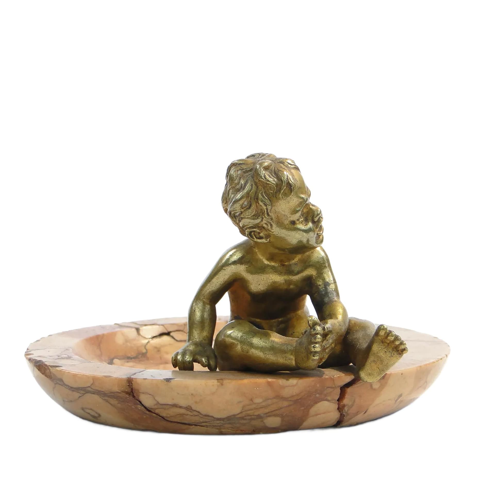 Art Nouveau Card Holder, Red Marble, Austria, Early 20th c.