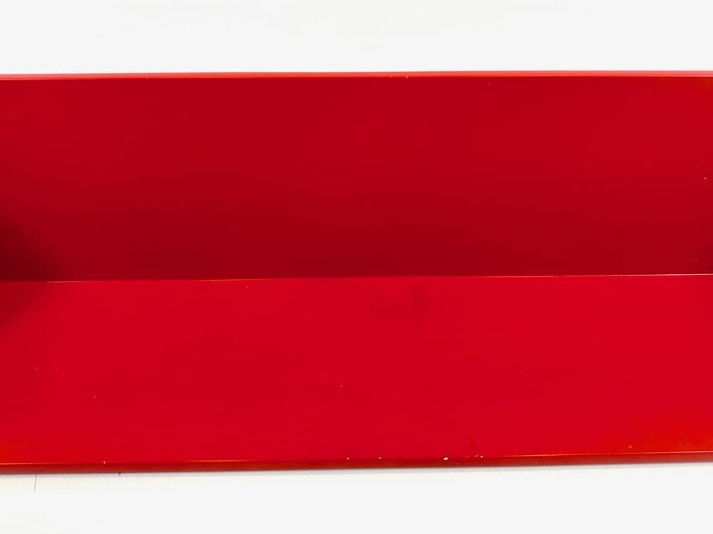 Półka ścienna 7718, czerwona, plastik, proj. A. Castelli Ferrieri, Kartell, Włochy, lata 70. - 154078