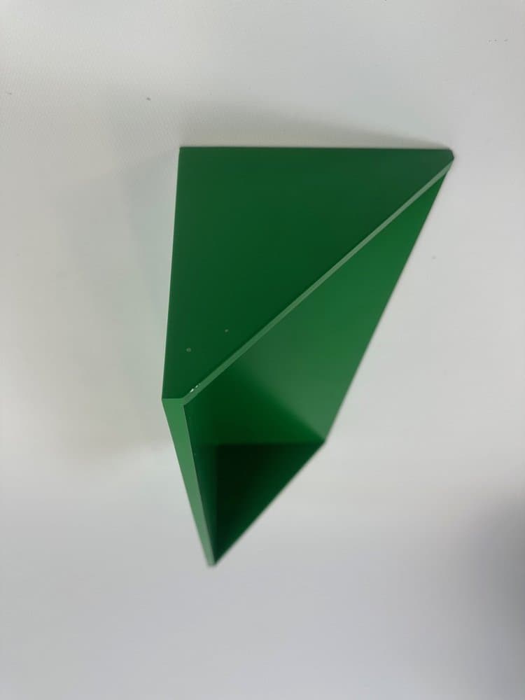 Półka ścienna Model 7717, butelkowa zieleń, plastik, proj. A. Castelli Ferrieri, Kartell, Włochy, lata 70. - 154095