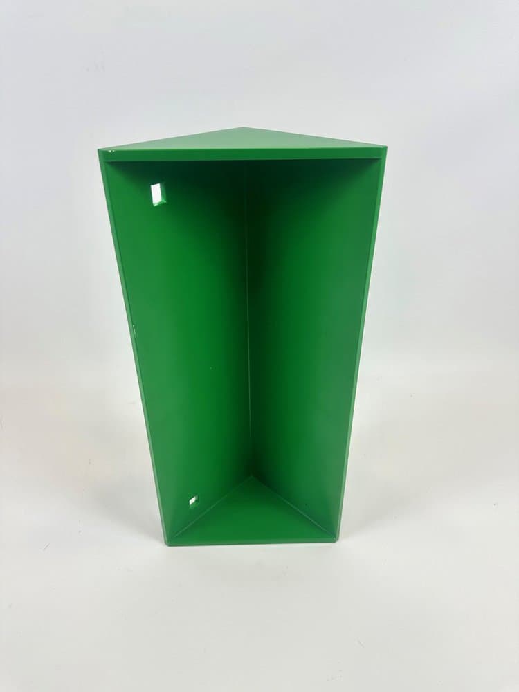 Półka ścienna Model 7717, butelkowa zieleń, plastik, proj. A. Castelli Ferrieri, Kartell, Włochy, lata 70. - 154094