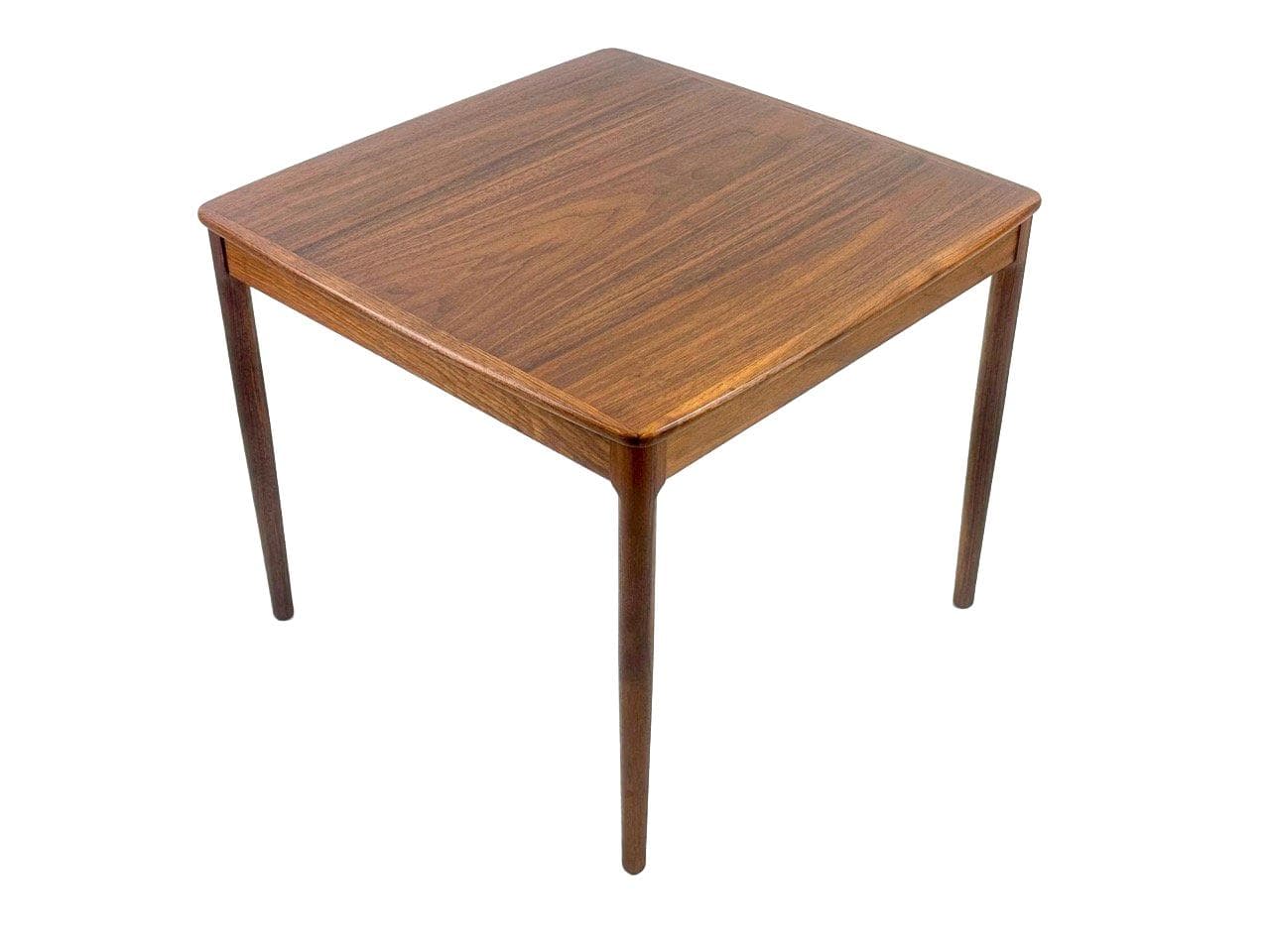 Stolik kawowy, kwadratowy, teak brązowy, Szwecja, lata 60.