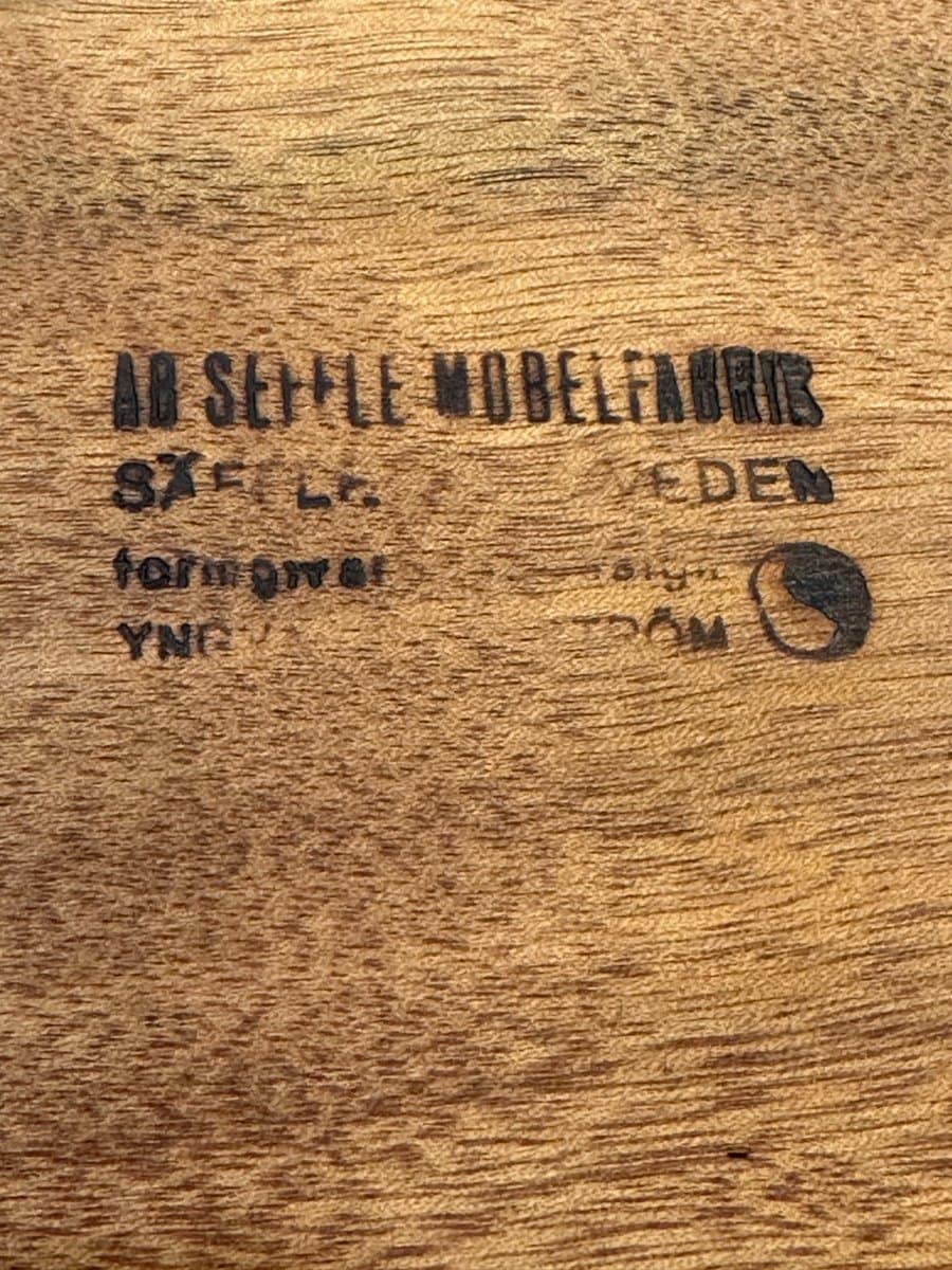 Stolik kawowy, kwadratowy, teak brązowy, Szwecja, lata 60. - 154130