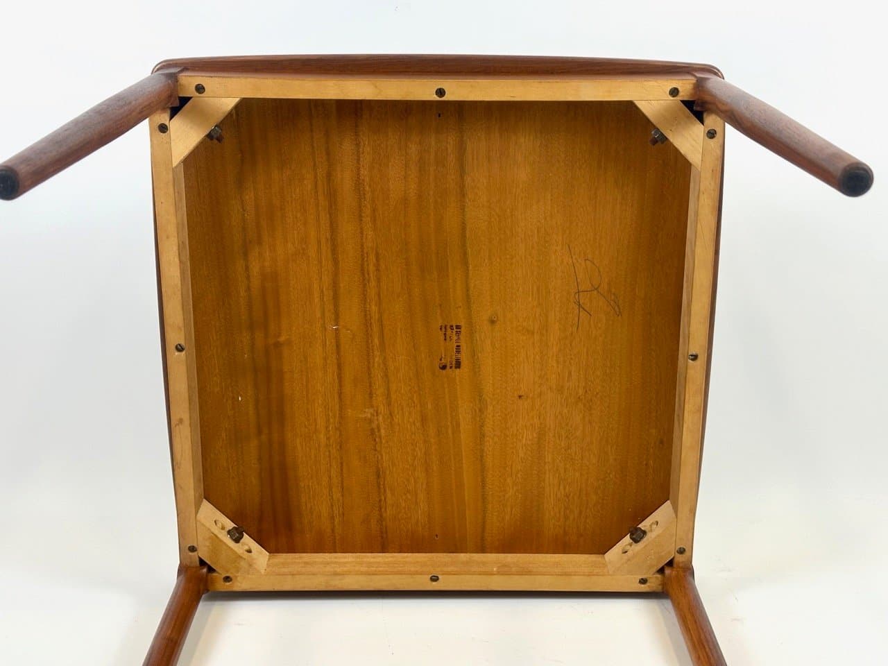 Stolik kawowy, kwadratowy, teak brązowy, Szwecja, lata 60. - 154124