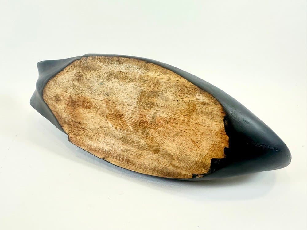 Figurka łabędzia, czarny, sapele, XIX w. - 154151