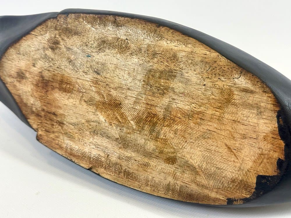 Figurka łabędzia, czarny, sapele, XIX w. - 154150