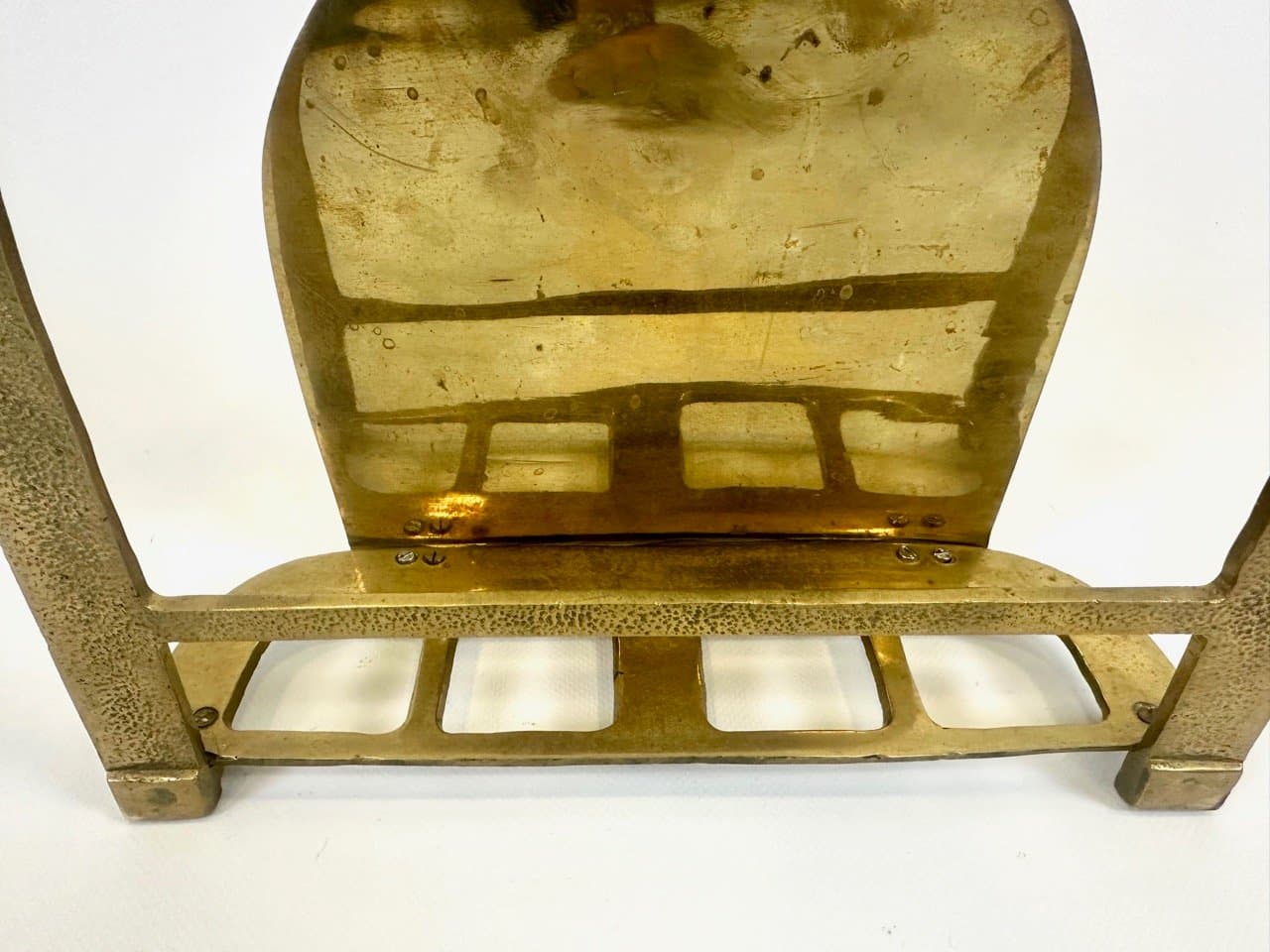 Magazine rack Art Deco, golden brass, Germany, 1960s. - 154180