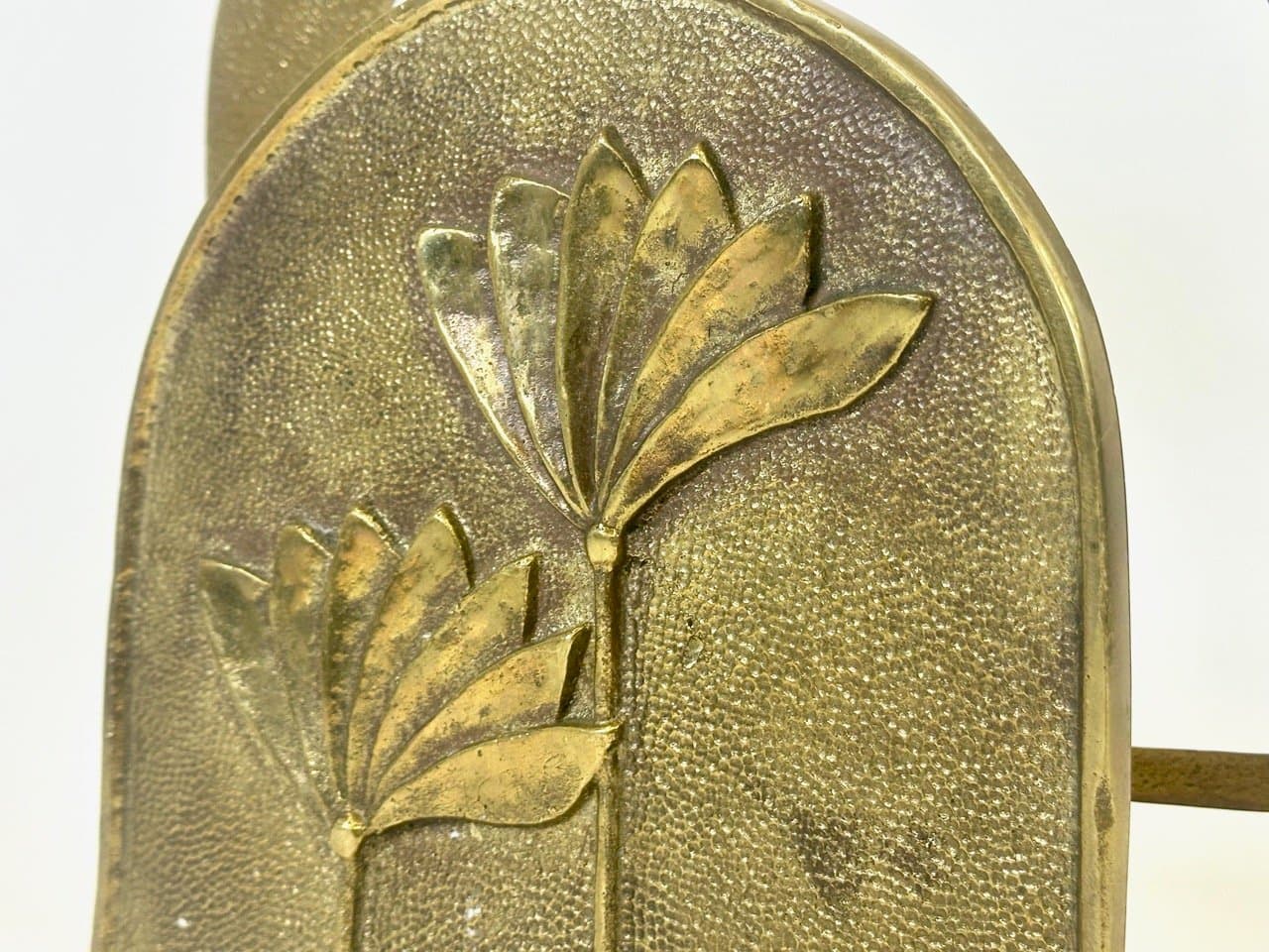 Magazine rack Art Deco, golden brass, Germany, 1960s. - 154175