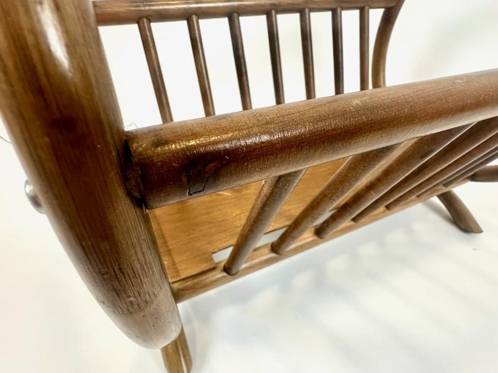 Magazine rack, light brown bamboo, 1960s - 154192