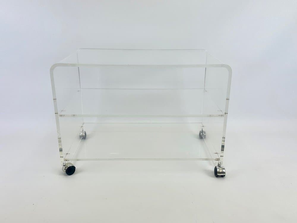 Coffee Table Space Age, transparent acrylic glass, 1970s - 154345