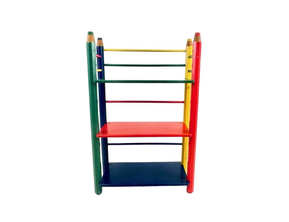 Półka Pencil Shelf, multikolor, sklejka, proj. P. Sala, Francja, lata 80.