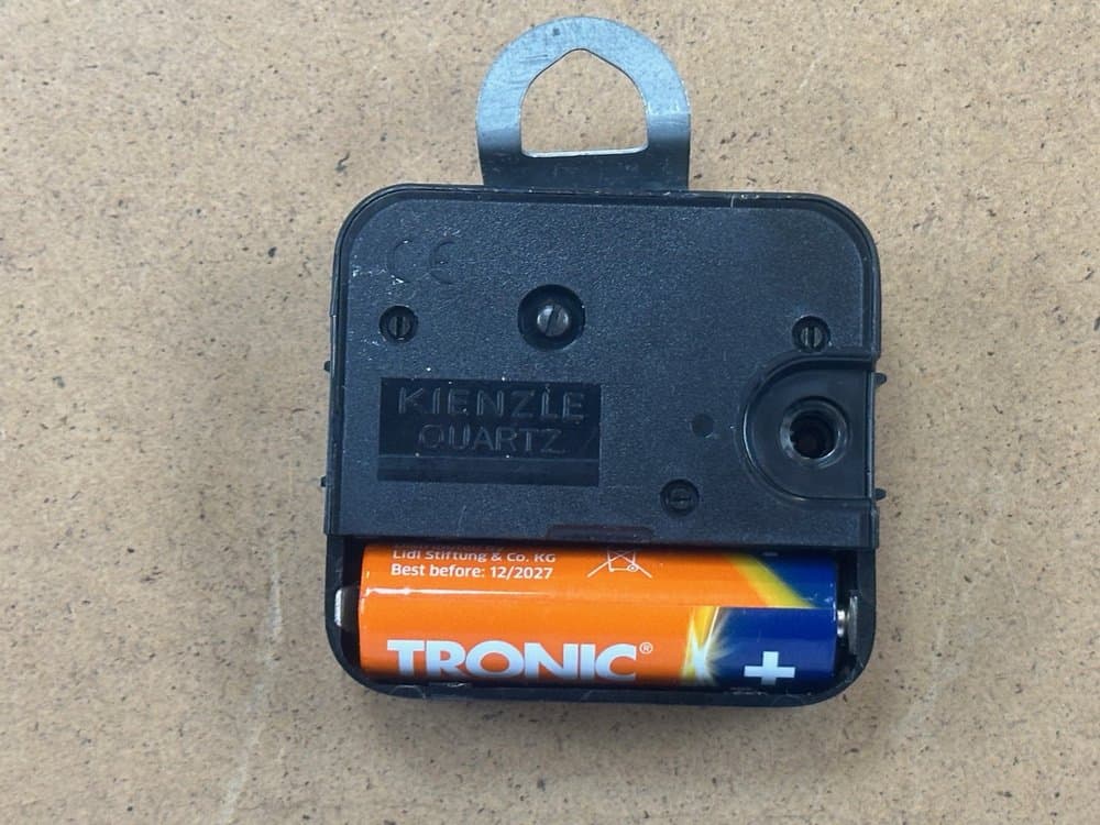 Zegar ścienny, multikolor, drewno, papier, Niemcy, lata 90. - 154362