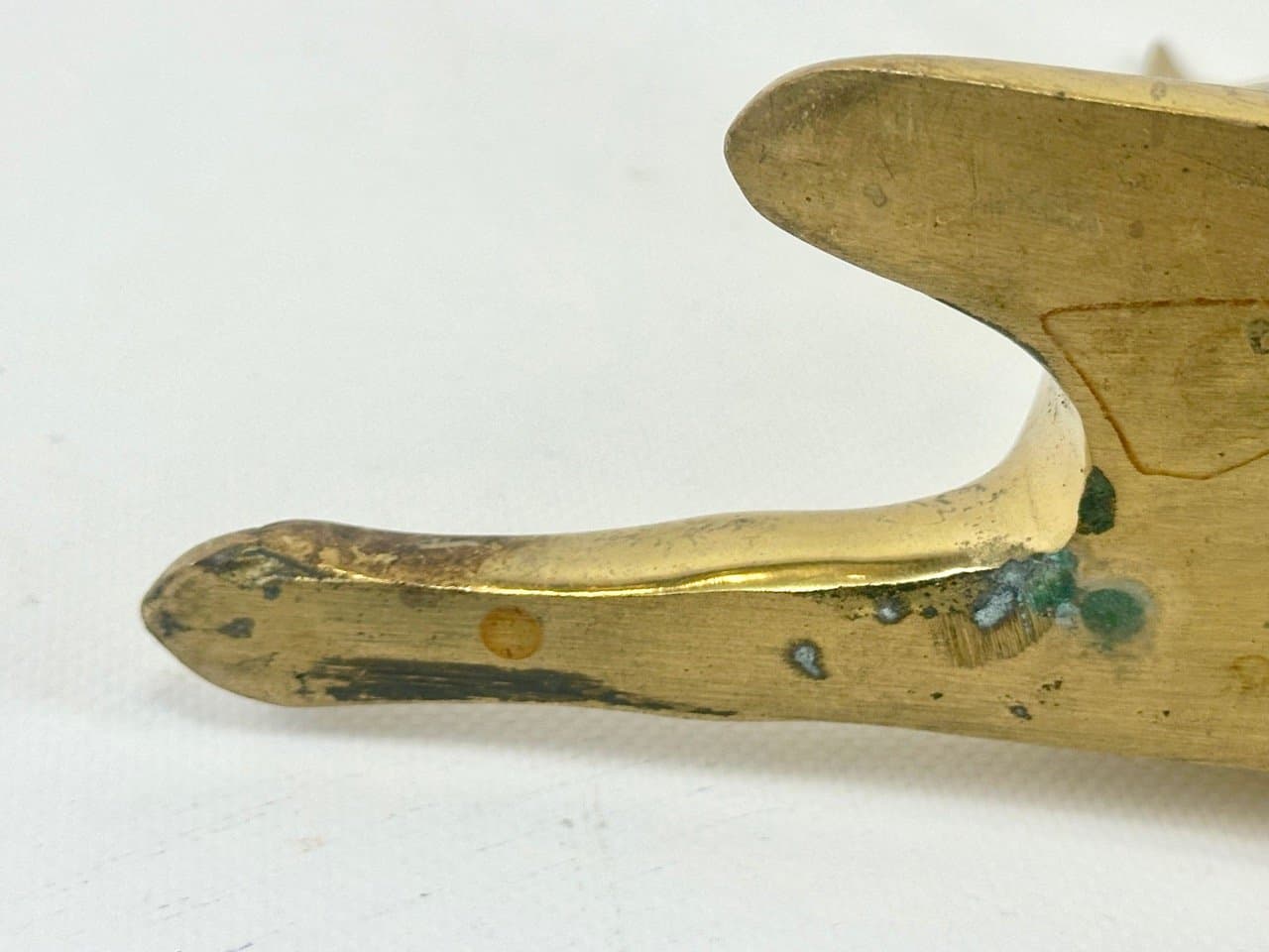 Figurka gazeli, złoty mosiądz, lata 70. - 154373