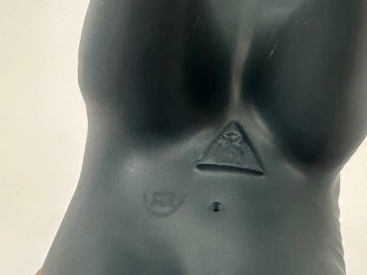 Figurka słonia, szary, porcelana, proj. J. Ježek, Royal Dux Bohemia, Czechy, lata 60. - 154386