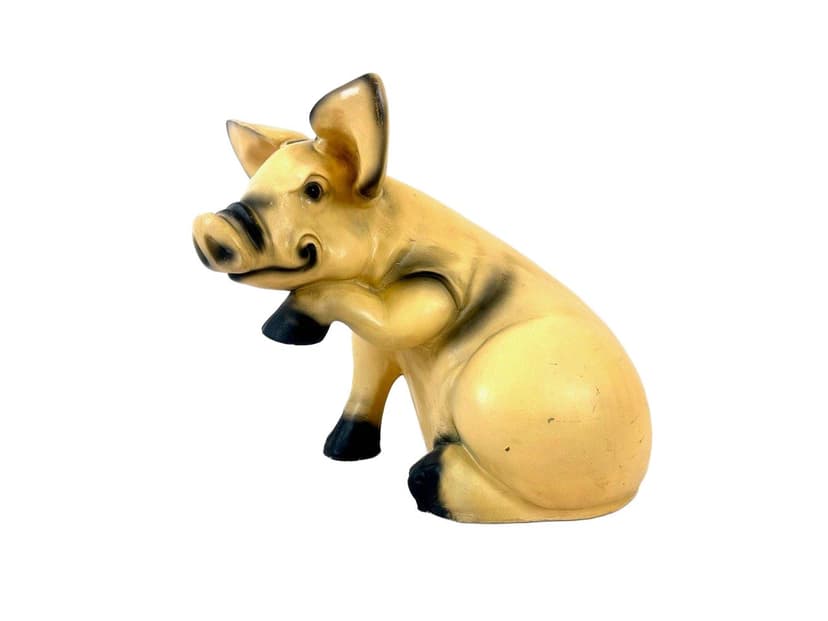 Figura świni, ivory white, lata 80.