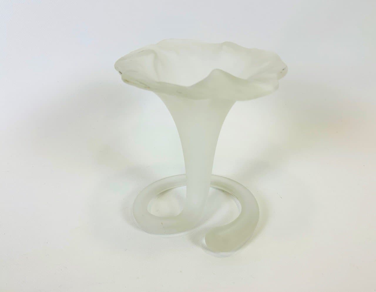 Wazon Lilly, transparentny, szkło matowe, Włochy, lata 70. - 154419