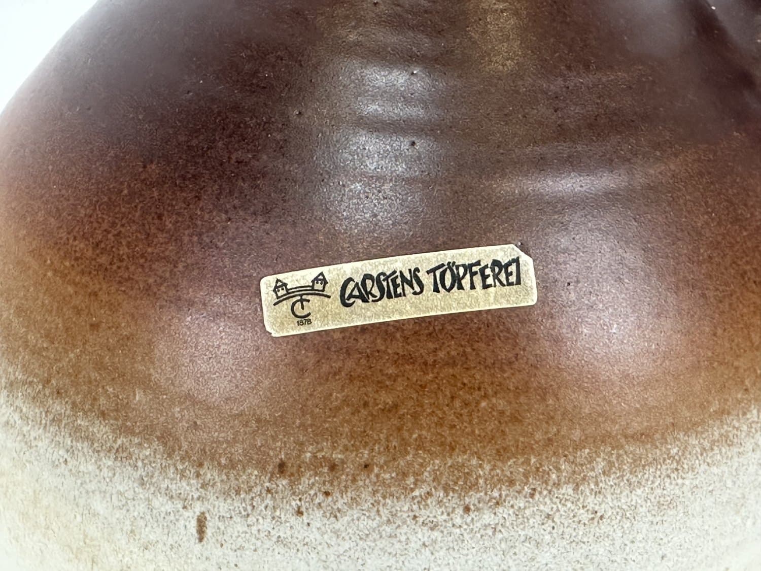 Dzbanek, brązowy jasny, ceramika, Niemcy, lata 50. - 154436