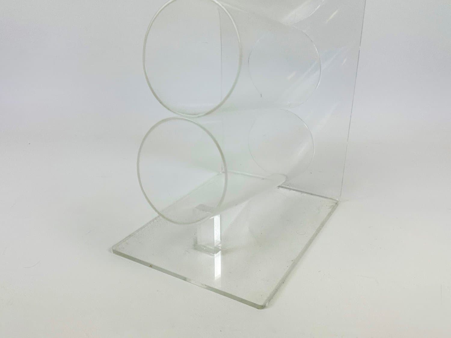 Wine rack, transparent acrylic, 1970s - 154498