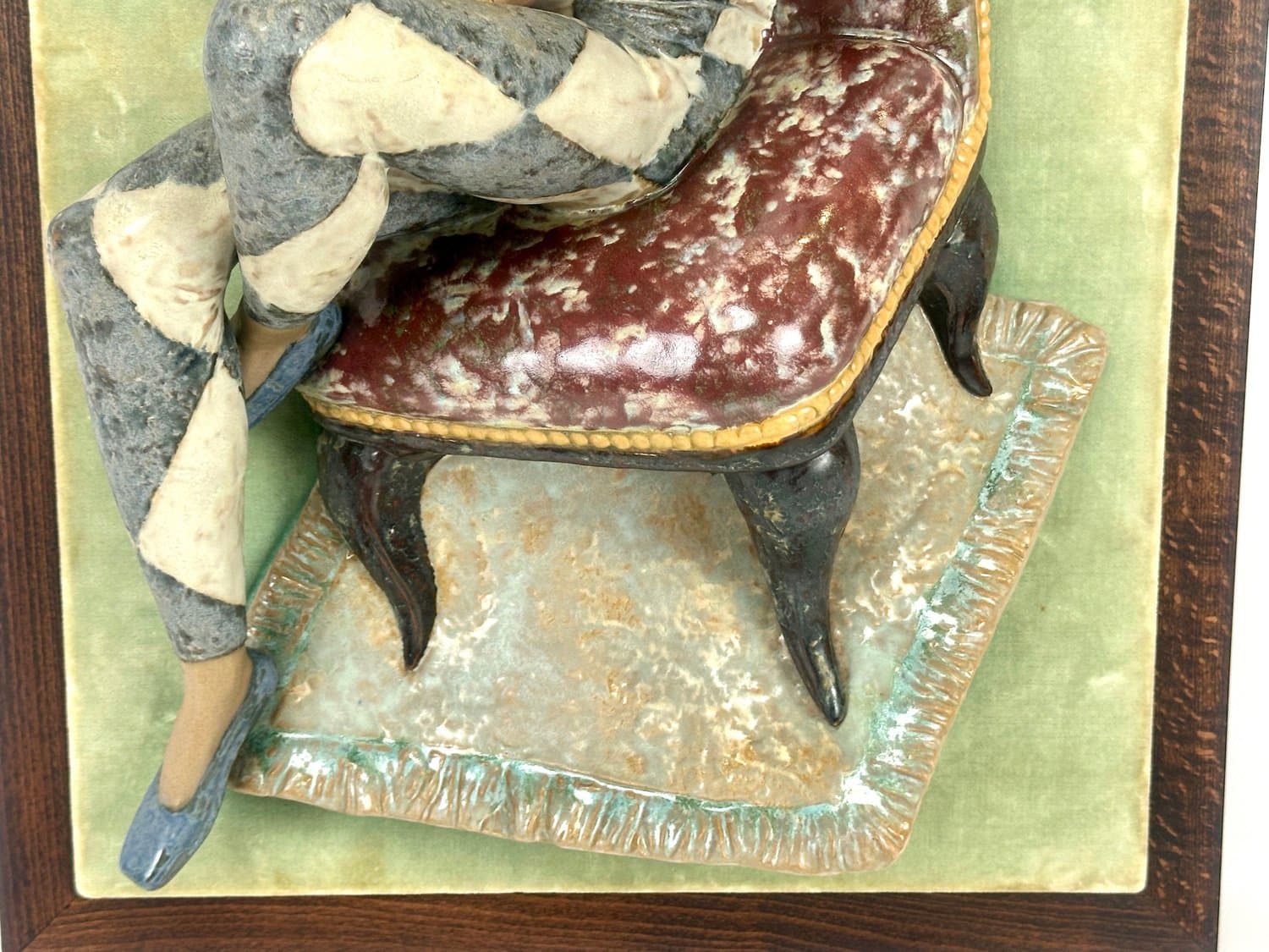 Rzeźba ścienna Harlequin, multicolor, ceramika, F. García, Hiszpania, lata 70. - 154510